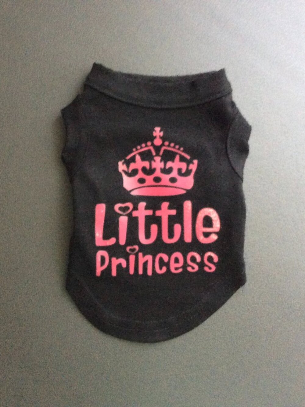 "Little Miss Princess" with Crown Pet Vest